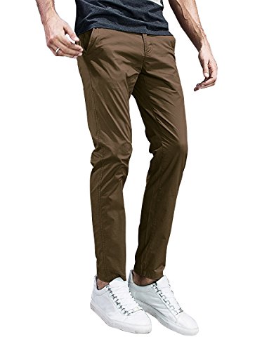 Match Mens Slim-Tapered Flat-Front Casual Pants