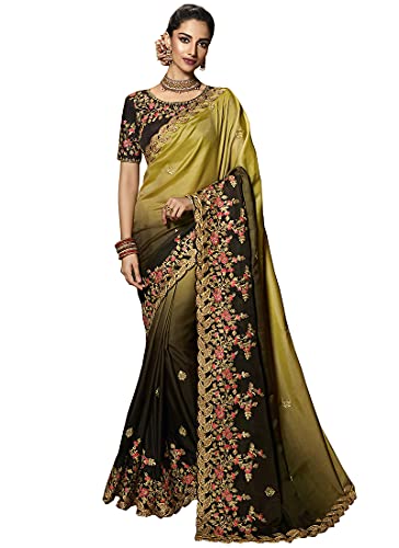 SKY VIEW FASHION Indian Party Wedding Saree With Blouse