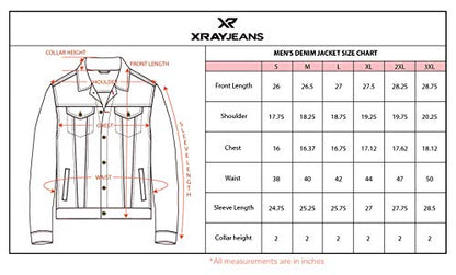 X RAY Men's  Flex Stretch Casual Denim Jacket