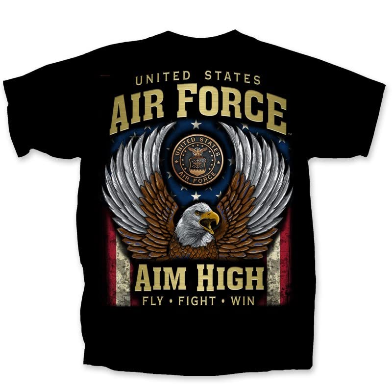Armed Forces Gear USA Men's Air Force Aim High Eagle T-Shirt